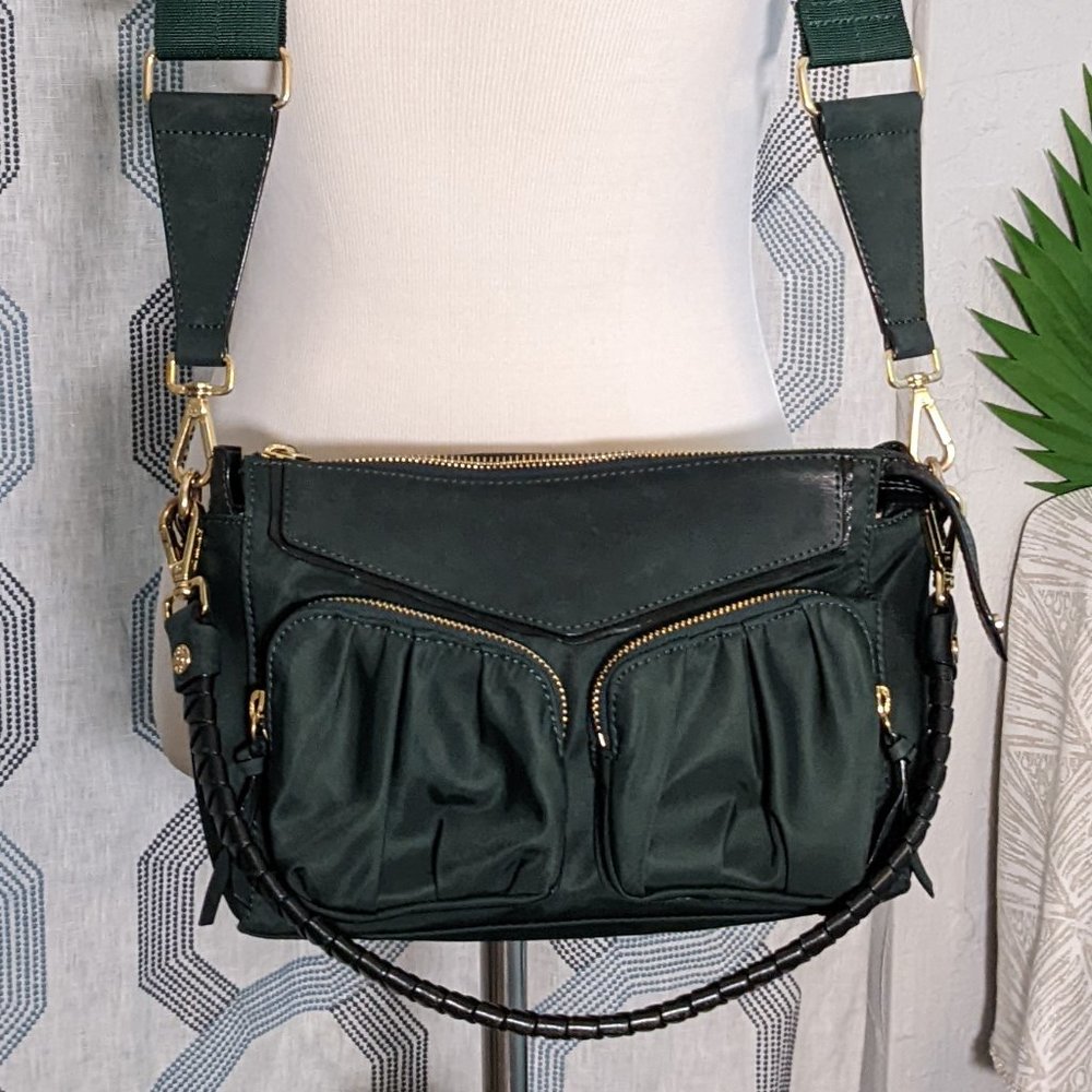 MZ Wallace Thompson crossbody in Mallard Green